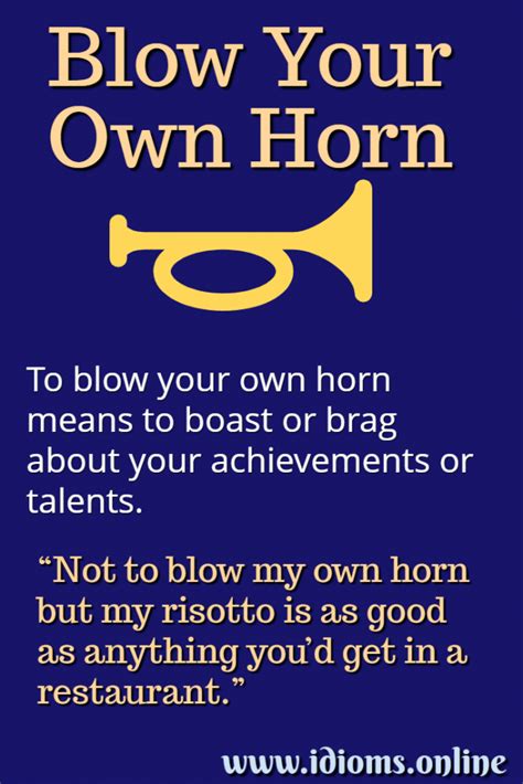 blowing your own horn.net|blowing your own horn fleshy.